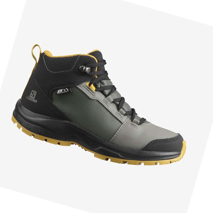 Salomon OUTWARD CLIMASALOMON™ WATERPROOF Túracipő Gyerek Olivazöld | HU 3584XYU